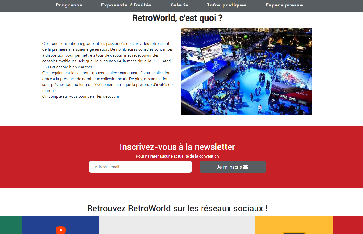 RetroWorld_accueil